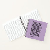 Peg Streep's "Not My Circus" Spiral Notebook Notizblock (Innenseite)