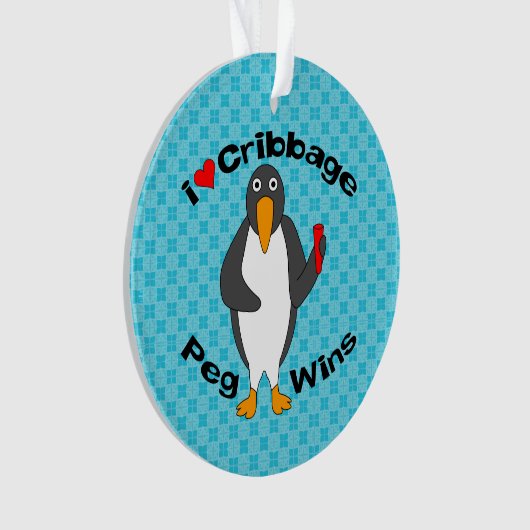 Peg-Wins-Cribage Ornament (Vorderseite)