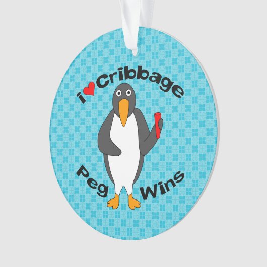 Peg-Wins-Cribage Ornament (Vorderseite)