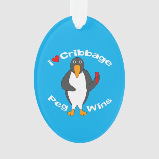 Peg-Wins-Cribage Ornament (Vorderseite)