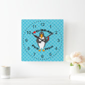 Peg-Wins-Cribage Quadratische Wanduhr (Zuhause)