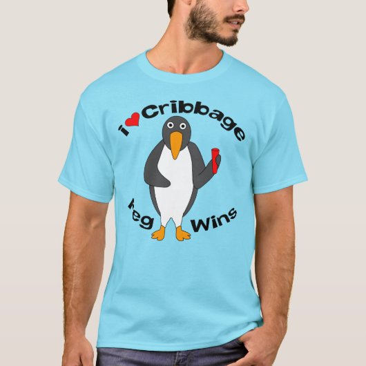 Peg-Wins-Cribage T-Shirt (Vorderseite)