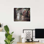 Peg Woffington as Rosalind with Celia and Touchsto Poster (Heimbüro)