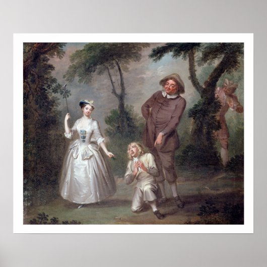 Peg Woffington as Rosalind with Celia and Touchsto Poster (Vorne)