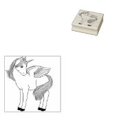 Pegacorn Winged Unicorn Kautschuk Briefmarke Gummistempel (Stempel)