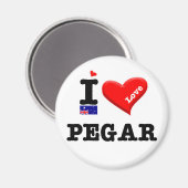 PEGAR - I Liebe Magnet (Vorderseite/Rückseite)