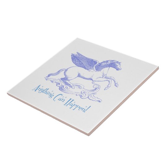 Pegasus: "Alles kann passieren!" Fliese (Seite)