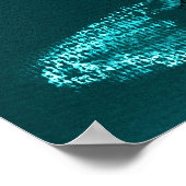 Pegasus aqua poster (Ecke)