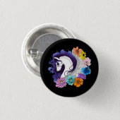 Pegasus Black Floral Button (Vorne & Hinten)