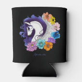Pegasus Black Floral Dosenkühler (Rückseite)