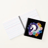 Pegasus Black Floral Notizblock (Innenseite)