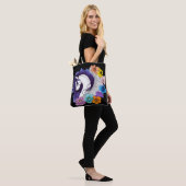 Pegasus Black Floral Tasche (Am Model)
