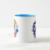 Pegasus Black Floral Tasse (Zentrum)