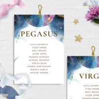 Pegasus Celestial Seating Plan Card mit Gästenname