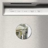 "Pegasus Child" Round Magnet (In Situ (Geschirrspüler))