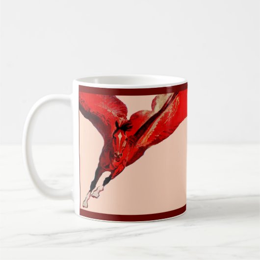 Pegasus, das fliegende Pferd Kaffeetasse (Links)