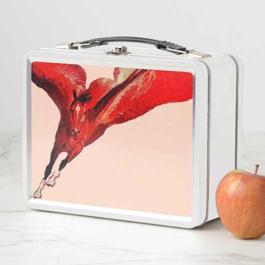 Pegasus, das fliegende Pferd Metall Brotdose (Beispiel)