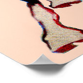 Pegasus, das fliegende Pferd Poster (Ecke)