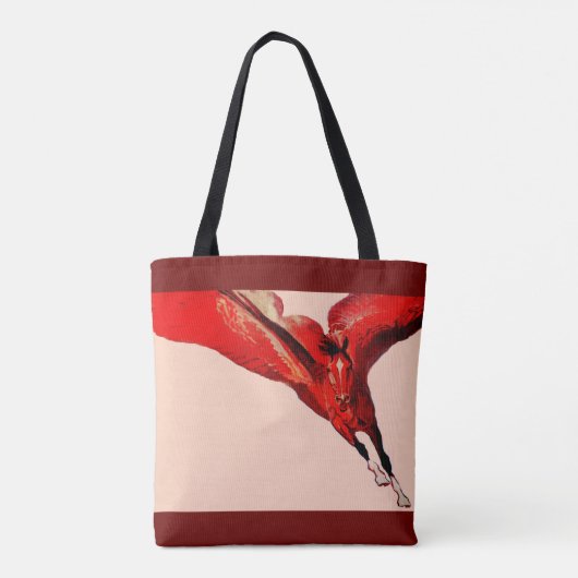 Pegasus, das fliegende Pferd Tasche (Rückseite)