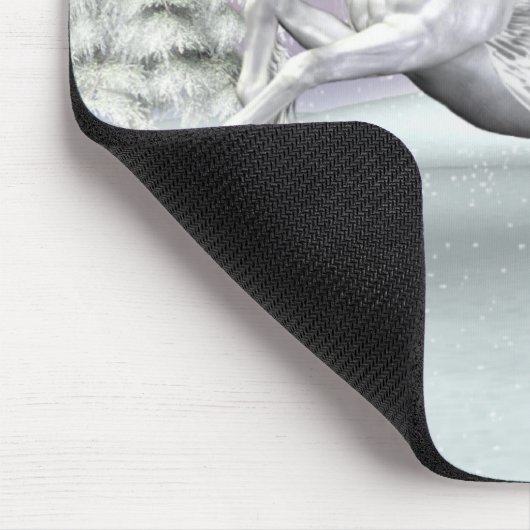 Pegasus, das geflügelte Pferd. Mousepad (Ecke)