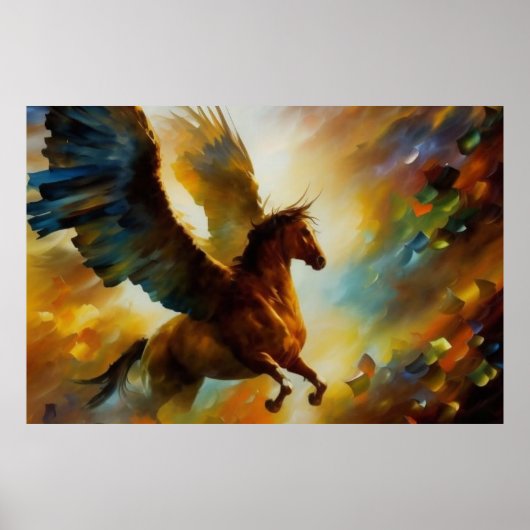Pegasus, das griechische mythologische Pferd der M Poster (Vorne)