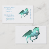 Pegasus, der Flug-Visitenkarte nimmt Visitenkarte (Vorne/Hinten)