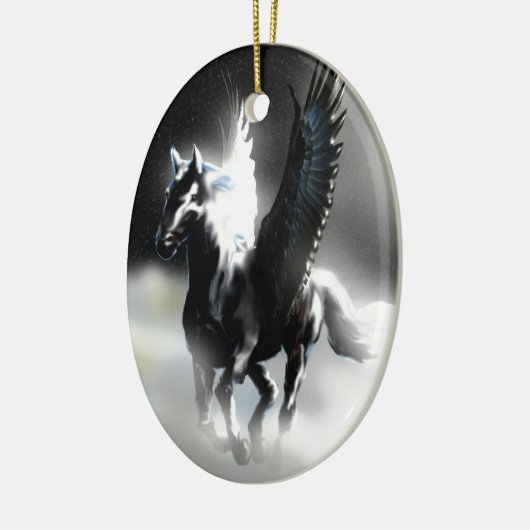 Pegasus des Mondes Keramikornament (Links)