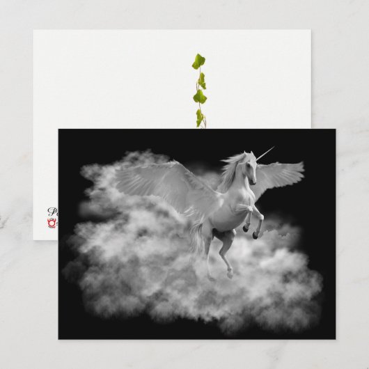 Pegasus. Die Morgendämmerung Postkarte (Vorne/Hinten)
