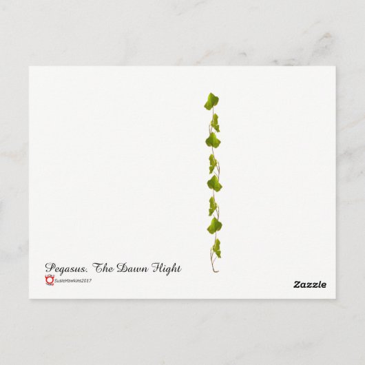 Pegasus. Die Morgendämmerung Postkarte (Rückseite)