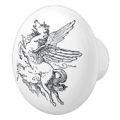 Pegasus-Fabelwesen Keramikknauf (Rechts)