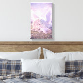 Pegasus Family – Soft Pastel Fantasy Canvas Art Leinwanddruck (Insitu (Schlafzimmer))