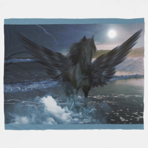 Pegasus-Fantasie auf Fleece-Decke Fleecedecke