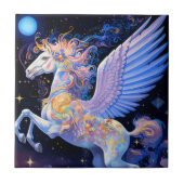 Pegasus Fantasy Art Fliese (Vorderseite)
