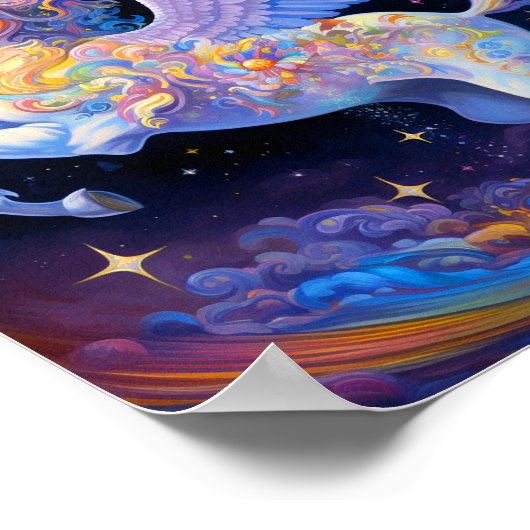 Pegasus Fantasy Art Poster (Ecke)