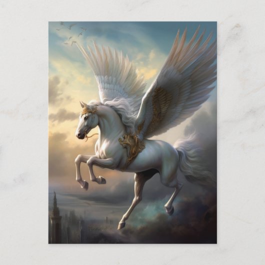 Pegasus Fantasy Art Postkarte (Vorderseite)