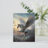 Pegasus Fantasy Art Postkarte (Stehend Vorderseite)
