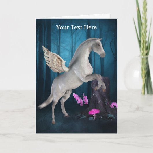 Pegasus Fantasy Horse Foto Card Karte (Vorderseite)