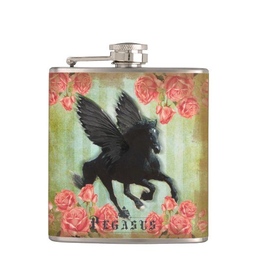 Pegasus - Flasche Flachmann (Vorderseite)