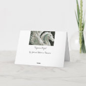 Pegasus-Flug-Gruß-Karte Karte (Rückseite)