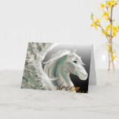 Pegasus-Flug-Gruß-Karte Karte (Gelbe Blume)