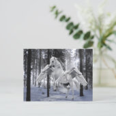 Pegasus Flügeldrachenschnee Postkarte (Stehend Vorderseite)