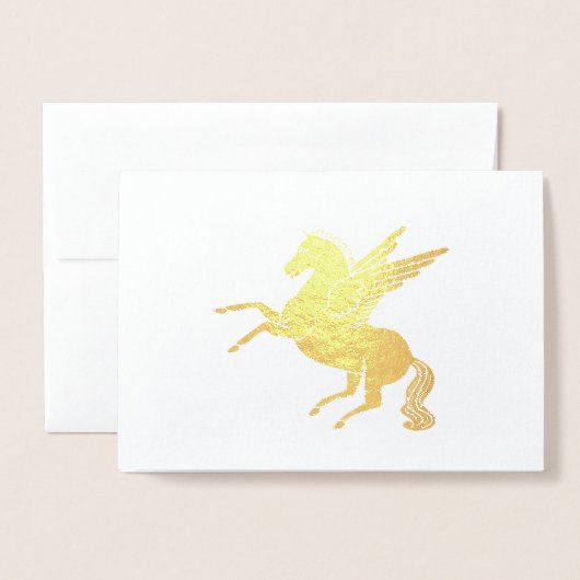 Pegasus Folienkarte (Vorderseite mit Umschlag)