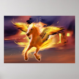 PEGASUS FÜHREN MIT LICHT POSTER