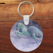 Pegasus Galloping durch Sturmwolken Schlüsselanhänger (Vorderseite)