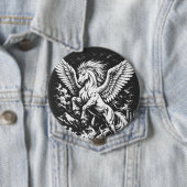 Pegasus — Geflügelter Herold des Sturms Button (Beispiel)