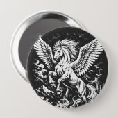 Pegasus — Geflügelter Herold des Sturms Button (Vorne & Hinten)