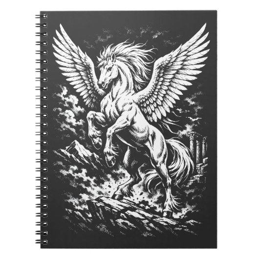 Pegasus — Geflügelter Herold des Sturms Notizblock (Vorderseite)