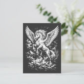 Pegasus — Geflügelter Herold des Sturms Postkarte (Stehend Vorderseite)