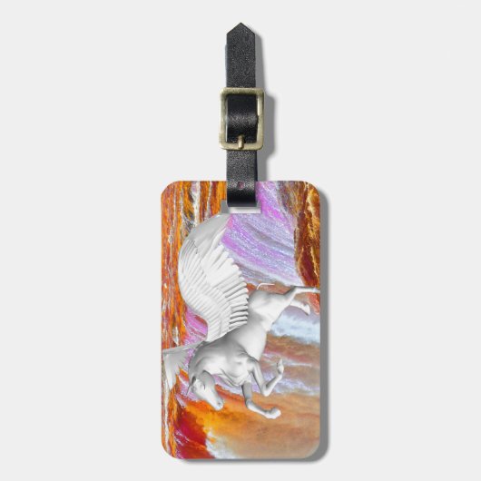 Pegasus Gepäckmarke Gepäckanhänger (Vorderseite vertikal)