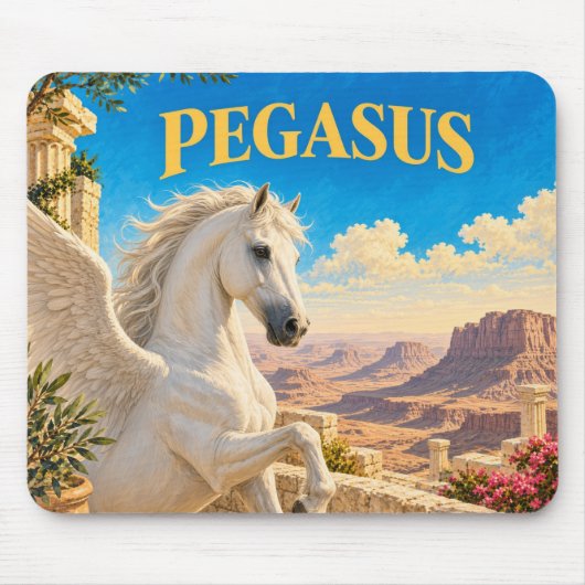 Pegasus, Gothic Fantasy Monster Mousepad (Vorne)